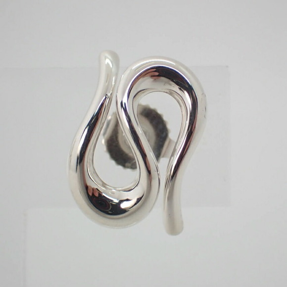 TIFFANY 925 open wave earrings - Picture 3 of 10